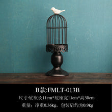 Load image into Gallery viewer, Bird Cage Iron Candlestick Candle Holder