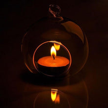 Load image into Gallery viewer, Crystal Glass Hanging Candle Holder
