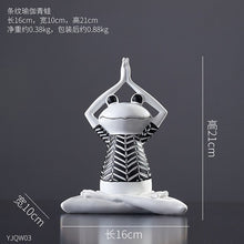 Load image into Gallery viewer, Resin Yoga Frog Statue