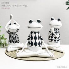 Load image into Gallery viewer, Resin Yoga Frog Statue