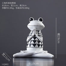 Load image into Gallery viewer, Resin Yoga Frog Statue