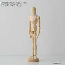 Load image into Gallery viewer, 3D Wooden Jointed Man