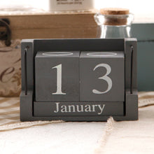 Load image into Gallery viewer, Wooden Desktop Calendar Ornaments