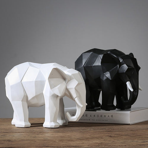 Abstract Resin Elephant Statue