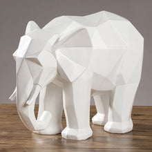 Load image into Gallery viewer, Abstract Resin Elephant Statue
