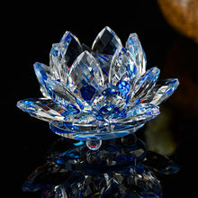 Load image into Gallery viewer, 80mm Quartz Crystal Lotus Flower