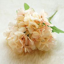 Load image into Gallery viewer, 5 Head Hydrangea Artificial Flowers