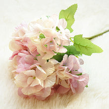 Load image into Gallery viewer, 5 Head Hydrangea Artificial Flowers