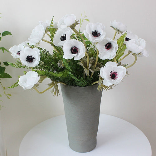 6Pcs/Lot Real Touch Anemone Artificial Flower