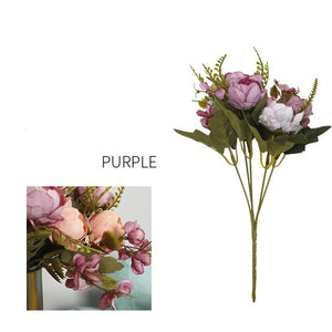 Artificial Flower Peony Small Bouquet