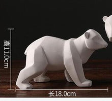 Load image into Gallery viewer, Abstract Geometric Polar Bears Statue