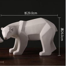 Load image into Gallery viewer, Abstract Geometric Polar Bears Statue