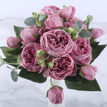 Load image into Gallery viewer, 30cm Rose Pink Peony Artificial Flowers