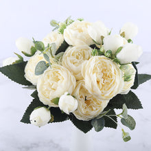 Load image into Gallery viewer, 30cm Rose Pink Peony Artificial Flowers