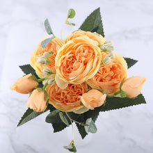 Load image into Gallery viewer, 30cm Rose Pink Peony Artificial Flowers