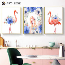 Load image into Gallery viewer, Flamingo Canvas Painting Art Poster