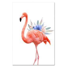 Load image into Gallery viewer, Flamingo Canvas Painting Art Poster