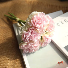 Load image into Gallery viewer, Pink Silk Hydrangeas Artificial Flowers