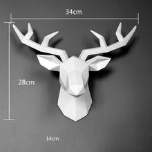 Load image into Gallery viewer, Resin Deer Head Statue  34x28x14cm