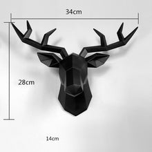 Load image into Gallery viewer, Resin Deer Head Statue  34x28x14cm