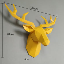 Load image into Gallery viewer, Resin Deer Head Statue  34x28x14cm