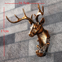 Load image into Gallery viewer, Resin Deer Head Statue  34x28x14cm