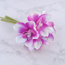 Load image into Gallery viewer, White Orchid Artificial Flowers