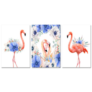 Flamingo Canvas Painting Art Poster