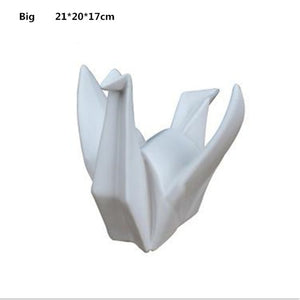 Abstract Ceramic Origami Statue