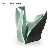 Load image into Gallery viewer, Abstract Ceramic Origami Statue