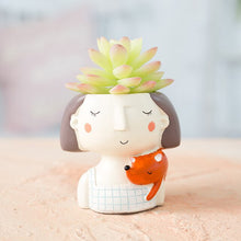 Load image into Gallery viewer, Resin Flower Vase with Artificial Plant