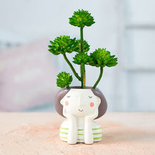 Load image into Gallery viewer, Resin Flower Vase with Artificial Plant