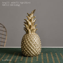 Load image into Gallery viewer, Resin Golden Pineapple Piggy Bank